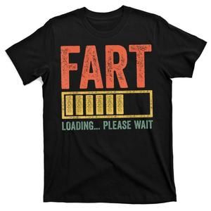 Mens Fart Loading Please Wait Dad Joke Father's Day Graphics T-shirt